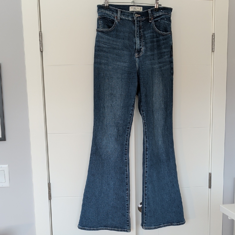 Abercrombie & Fitch Dark Blue Flare Jeans